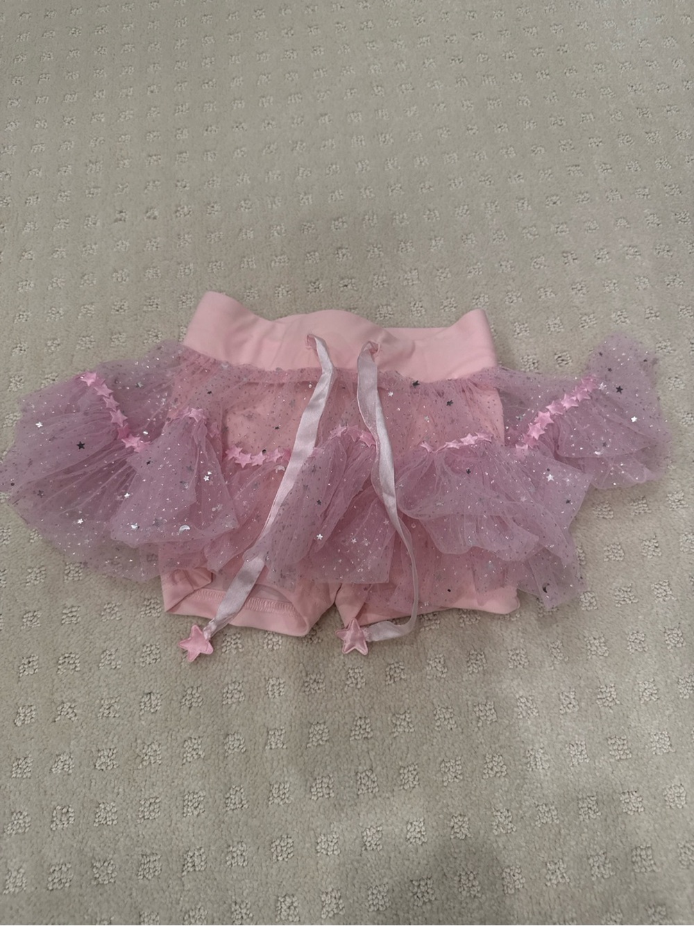 Fancy Shmancy Baby Girls Pink Star Tutu Skirt Shorts Size 4